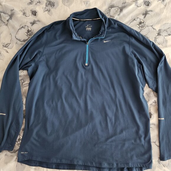Men's - NIKE Running 1/4 zip top - Picture 1 of 7